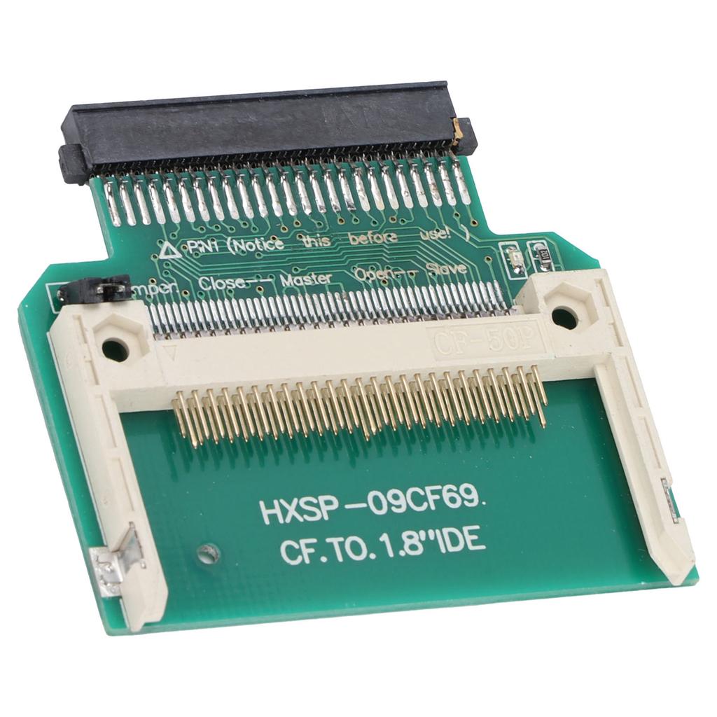 Merory Card Adapter 1.8in CF 50pin Stable No Noise Vibration Hard Drive SSD Converter for Toshiba