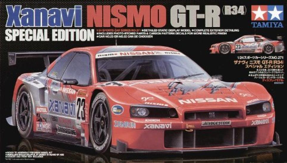 

Tamiya Серия спортивных автомобилей 271 Xanavi Nismo R34 SP Edition Пластиковый набор 24271 1/24 №. ГТ-Р