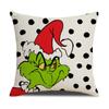 Christmas Happy Throw Pillow Cover, 18 X 18 Inch, Winter Holiday Cushion Cover Sofa Decor