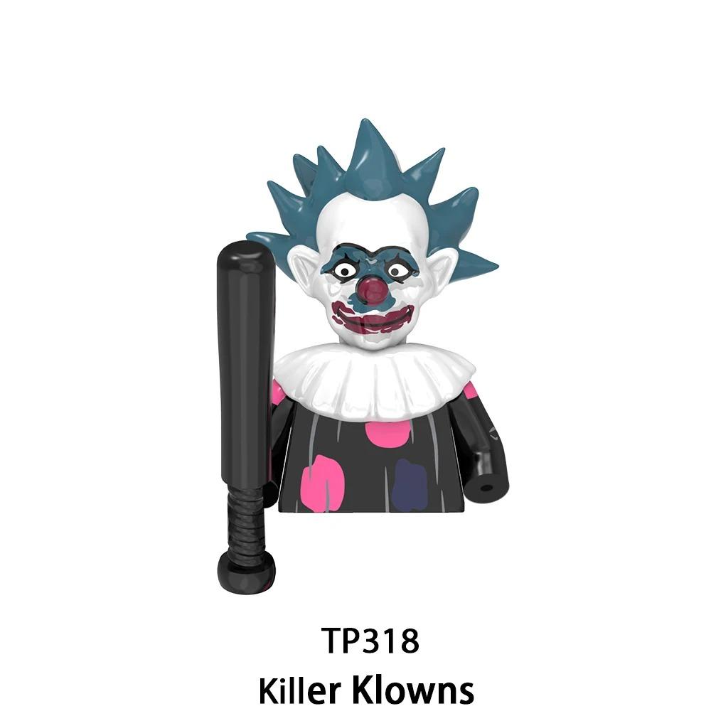 Wm6205 G0185 G0129 Killer Klowns Mini Figure Classic Horror Thriller Movie Building Block Model Doll Halloween Toys