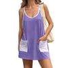 Women's Summer Tennis Sports Dress Casual Holiday Bodysuit Built-in Shorts