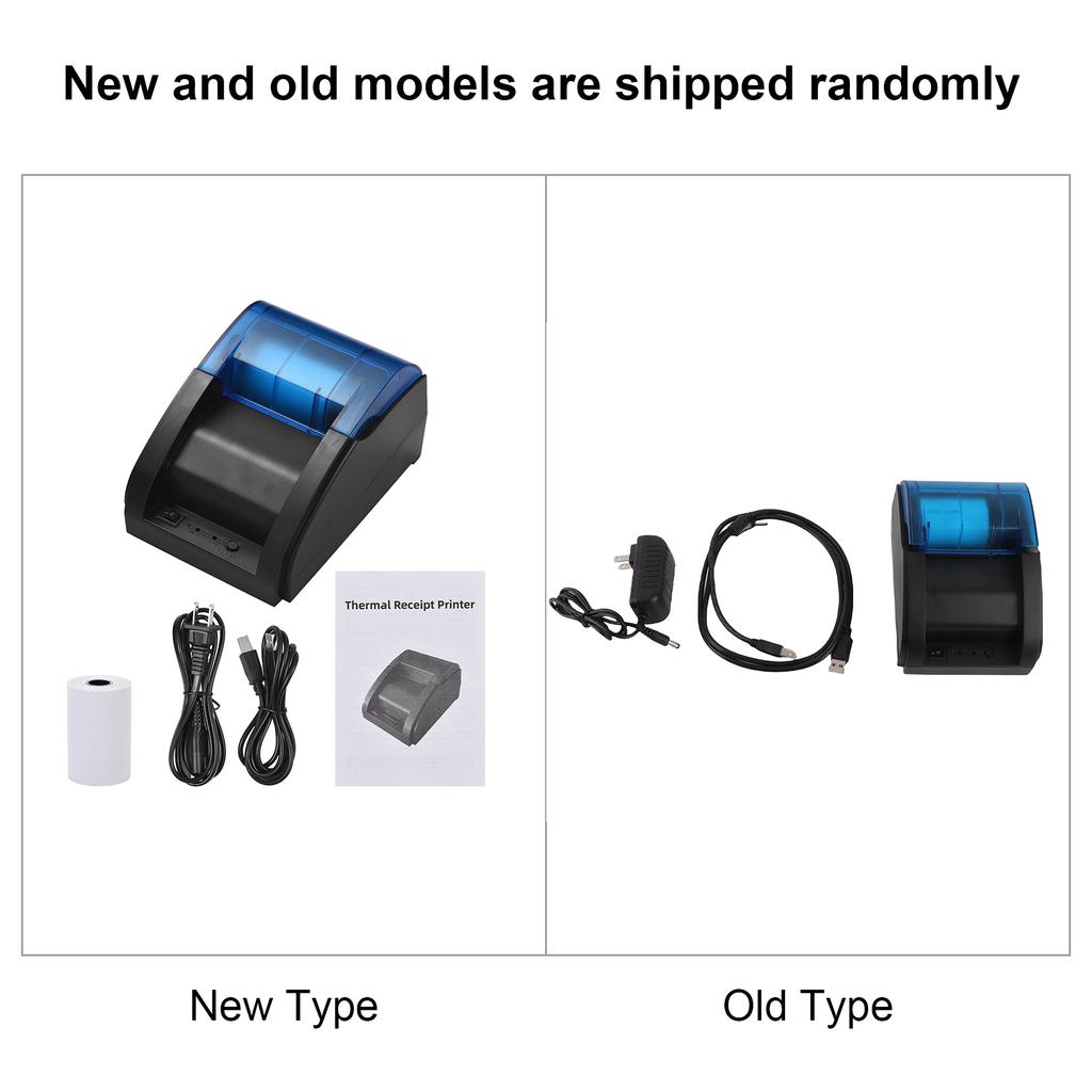 58mm Desktop Receipt Printer POS Printer Direct Thermal Printing Compatible with Android/iOS/Windows Support ESC/POS