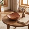 Serving Bowl Candy Snack Tray Imitation Wood Grain Fruit Dried Plate for Sandwich