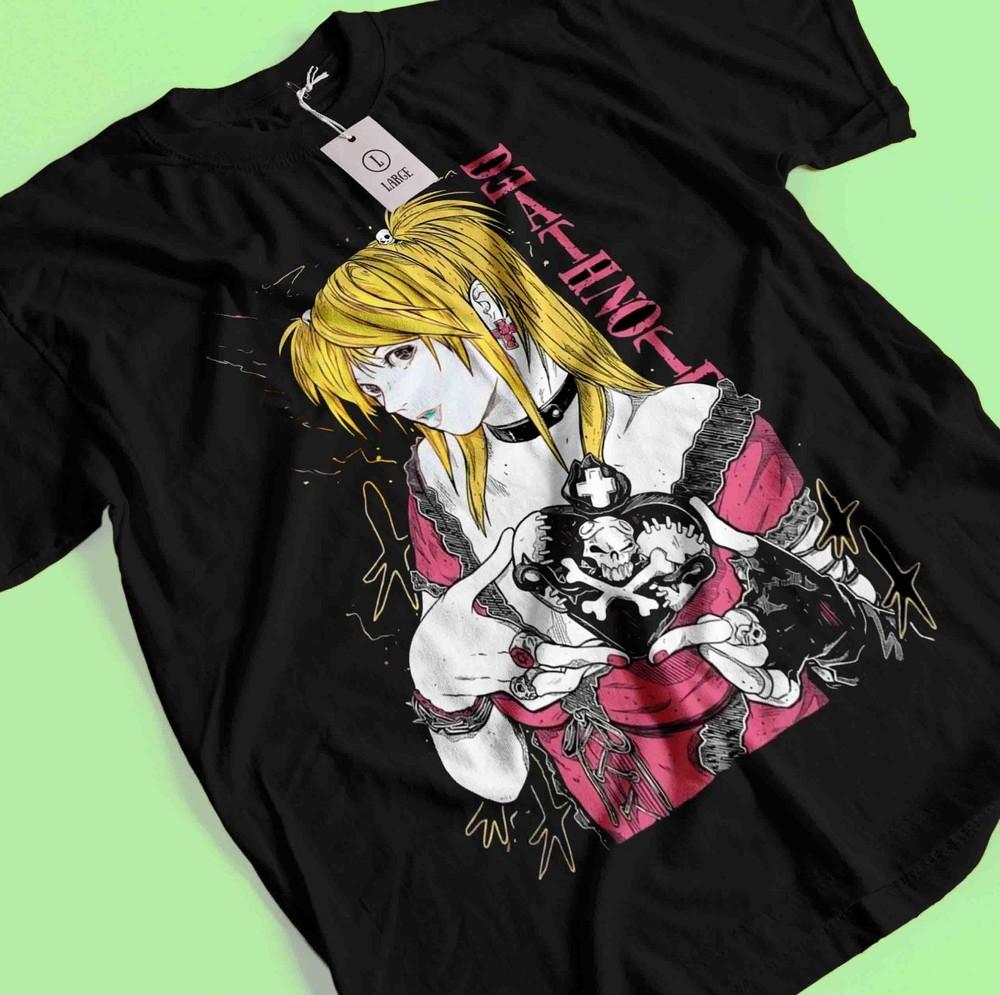 

Футболка Тетрадь смерти Миса Футболка L Кира Футболка Рюк Рем Футболка Аниме Ужасы Ниар Наоми 2XL