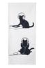Noren 180cm Cat Nordic Navy Tension Rod Room Dressing Privacy Curtain Next.design Curtain, Tall, Pattern, Cute, Long, Decorative, Stylish, Fun,