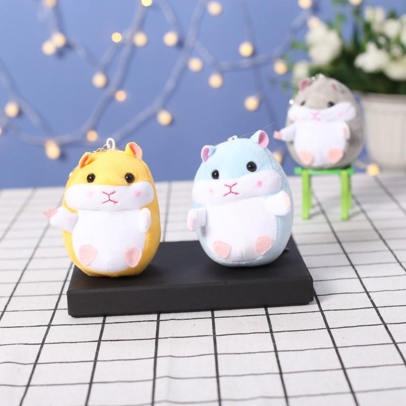 Neues Produkt Niedliches Hamster Plüschtier Schlüsselanhänger Taschenanhänger Gelb Geschenk Tier