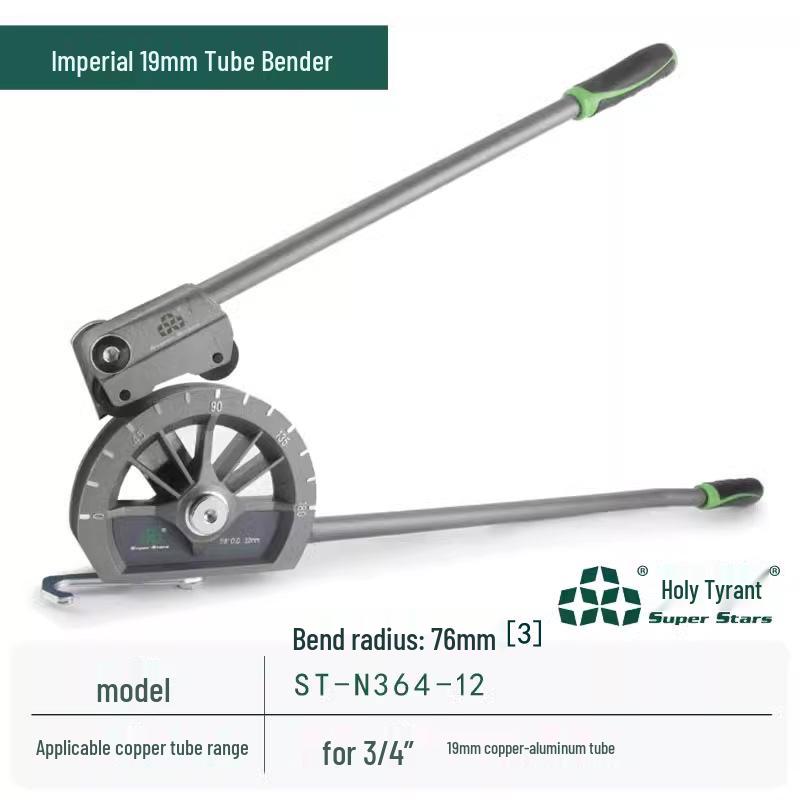 Saint-Ba Ruční ohýbačka trubek pro měď, hliník, ocel: Velikosti 6, 8, 10, 12, 19, 22