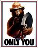 Unoopler Poster Rabatt Smokey Bear Nur Du Blechschild Aluminium