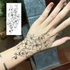 1 Blatt Totenkopf Schmetterling Rose Temporäre Tattoos Für Frauen Männer Hände Fuß Nacken,Temp Fake Tattoo Aufkleber Langanhaltend Wasserdicht