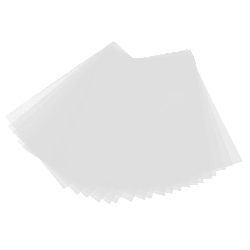 20pcs Heat Shrink Sheets Transparent Shrink Plastic Sheet Kit with Key Rings for Key Chains Jewelry Toys Making Gift