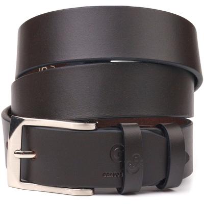 Stylový pánský kožený pásek ke kalhotám GRANDE PELLE Leather Belt 21449 Brown