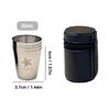 WORTHBUY Outdoor Practical Travel Stainless Steel Cups With Bag Portable Camping Mugs Whisky Wine Glasses Drinking Water Mug