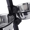 Dog Food Bowls Stainless Steel Spill-proof Dog Bowl Raised Dog Bowl Stand 2 Dog Food Bowls for Food and Water Durable