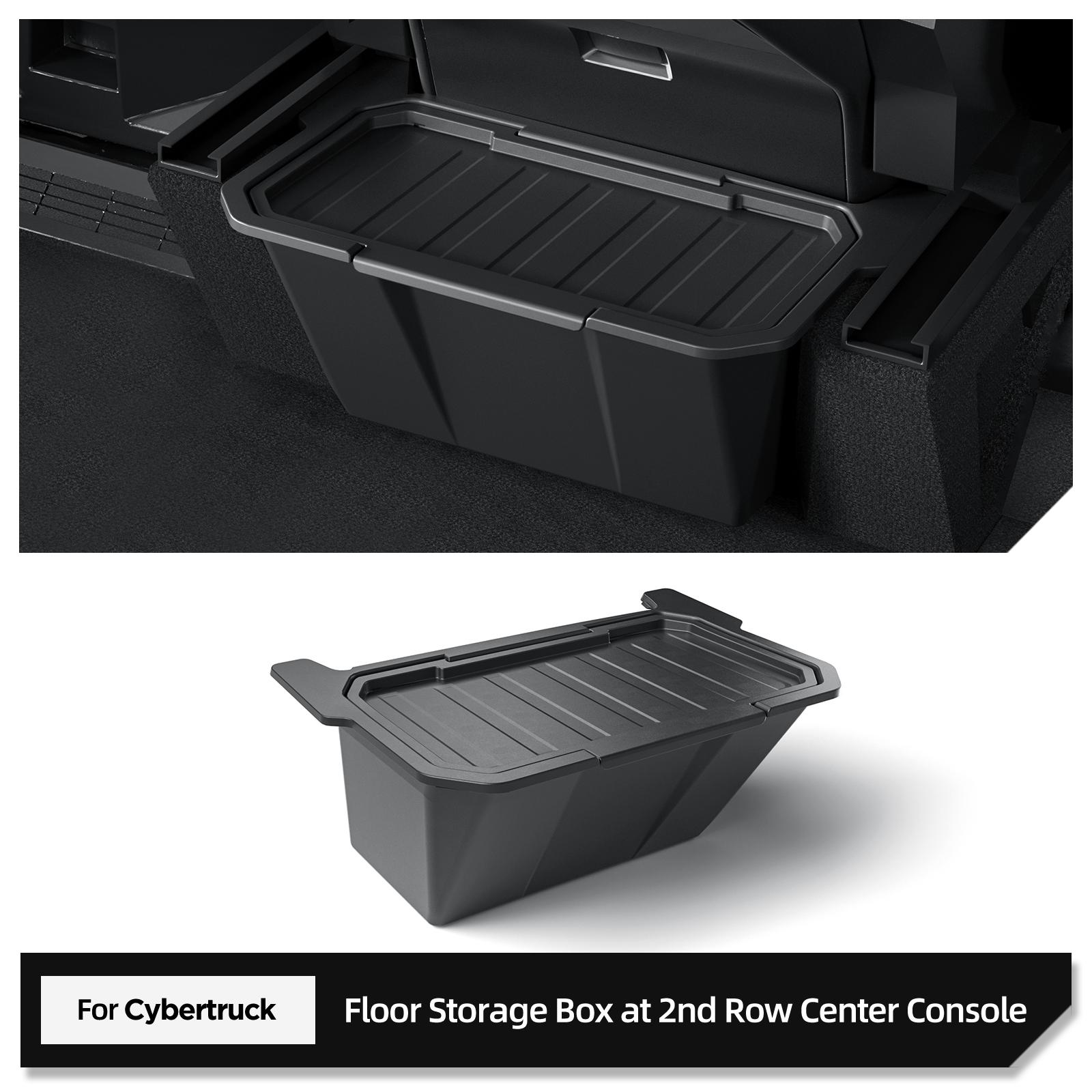 For Tesla Cybertruck 2025 2025 Rear Seat Storage Box Under Air Vent Storage Case Trash Can Organizer Car Interior Accessories