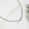 Fashion Personalized Zircon Flat Snake Bone Titanium Steel Necklace Jewelry Niche Versatile