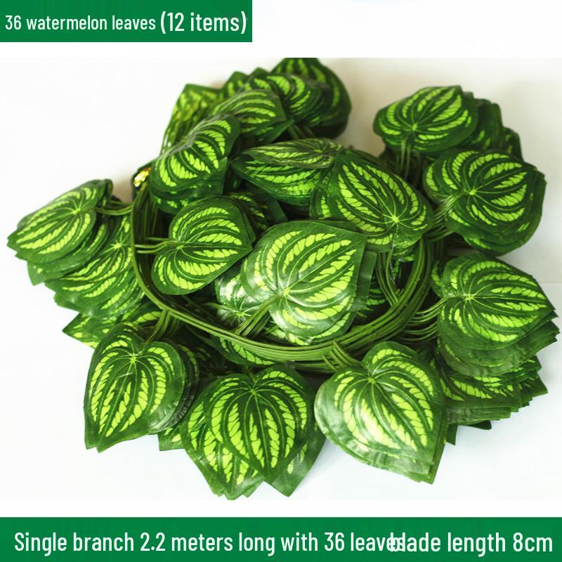 Large Green Fake Leaf Ornaments for Vines and Roof Décor
