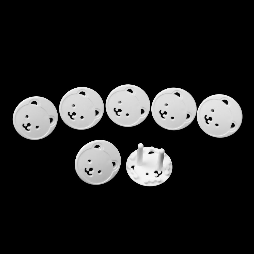 10pcs Home New Security Locks European Standard Proof  Safe Anti-Electric Power  Plug Outlet Guard Protector Cover