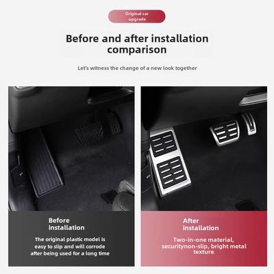 Car Accelerator Brake Pedals Non-Slip Pedal Mat Rest Foot Pedals Accessories 2018~2025 Cayenne 2011~2017 Cayenne 958 For Porsche