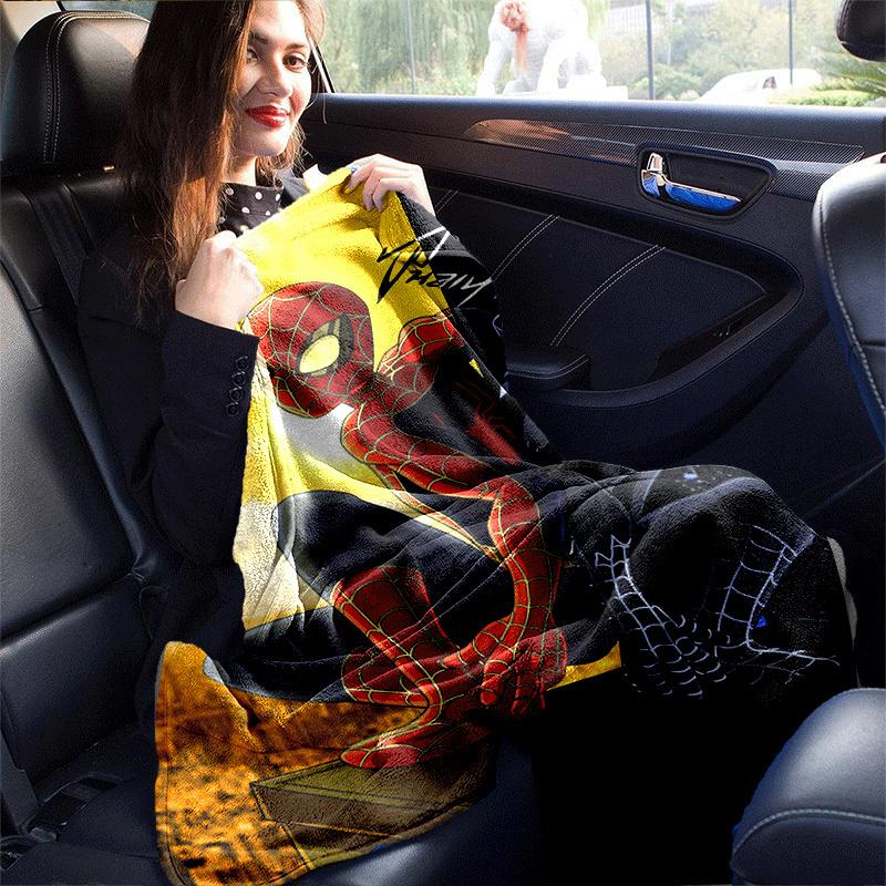 1pc Spier-Man Printing Blanket - Soft, All-Season Throw for Living Room, Beroom,Personalize Gift with Aorable Cartoon esign