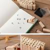 A Set Letters Retro Seal Wood Stamps Wooden Rubber Stamps Scrapbooking Stationery DIY Craft Album Decoration Handmade