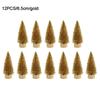 12pcs Mini Christmas Tree Pine Tree DIY Christmas Decorations For Home Table Navidad Xmas Ornaments New Year Decor Kids Gift