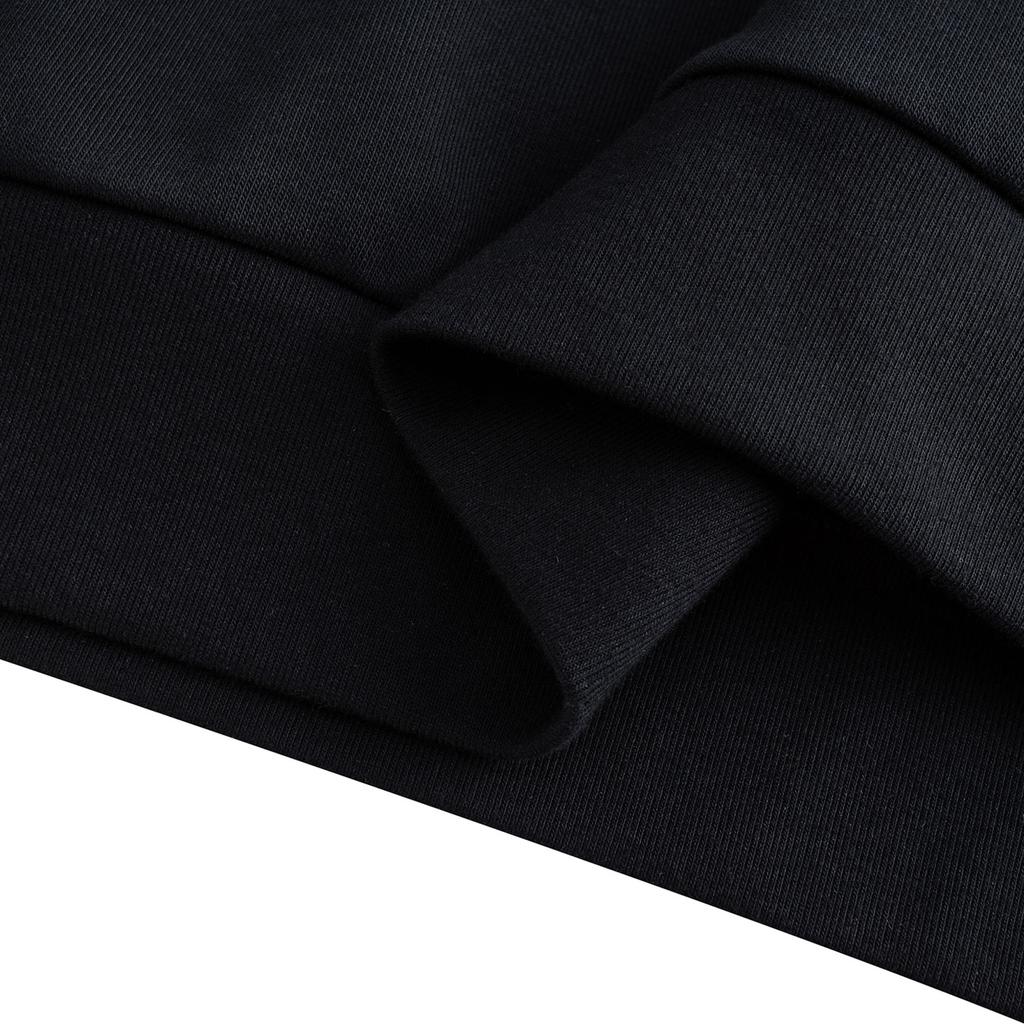 Anta Hooded Campus Casual Loose Sports Fashion Versatile City Commuting Knitted Couple Sweatshirt Unisex sweatshirt Basic-Black 972618705-5