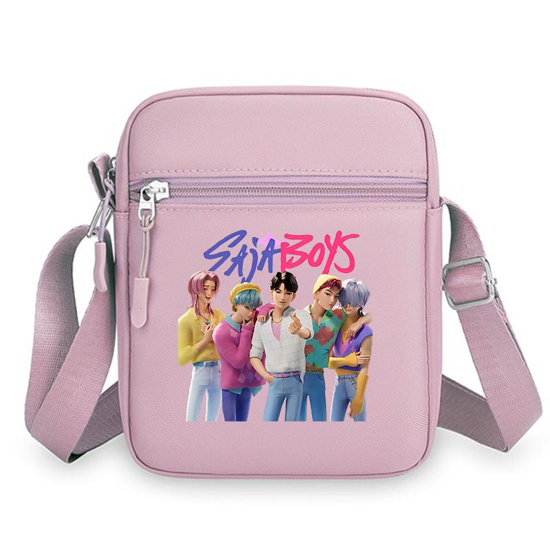 Langlebige KPop Dämonenjäger Mädchen Umhängetaschen Nylon Kleine Umhängetasche Kawaii Oxford Messenger Seitliche Sling-Tasche Ehemann Dame Brusttasche