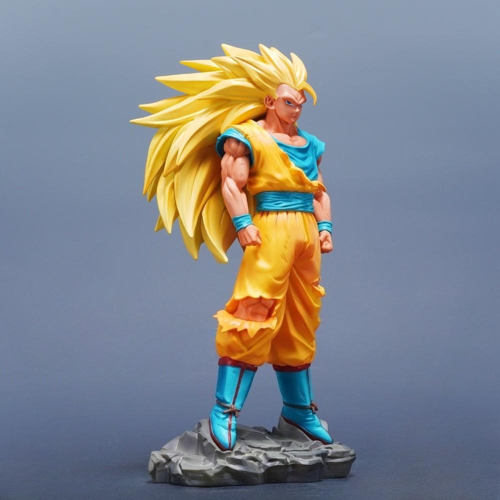 29cm/11.42in Anime Dragon Ball Figure Super Saiyan Goku Action Figures Pvc Statue Desktop Ornamen Collection Model Toys Gifts 3 Round Sensory