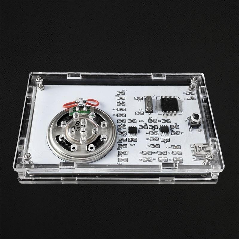 

Music Display Speaker Welding Kit Colorful LED Music 51 MCU DIY Electronic Parts