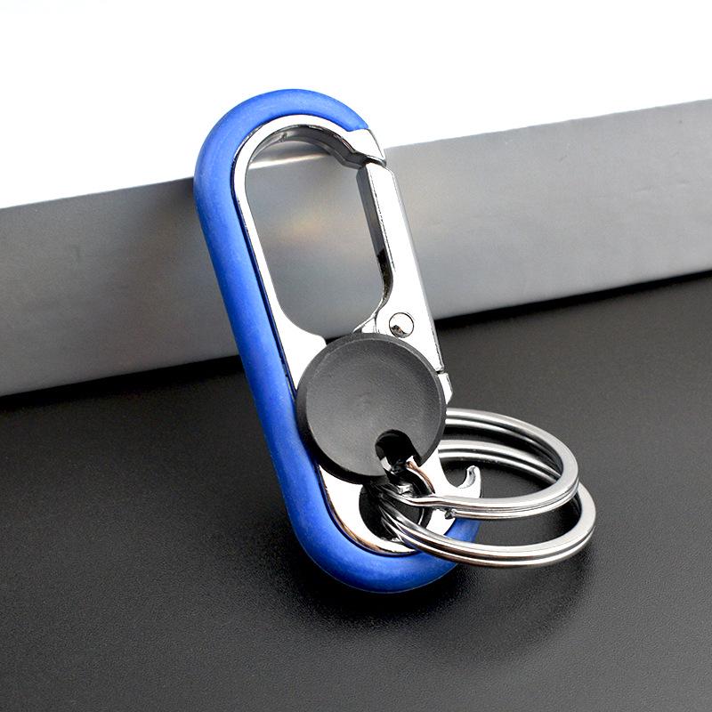Men's Metal Keychain with Bottle Opener - Anti-Lost Waist Hanging, Multifunctional Business Accessory