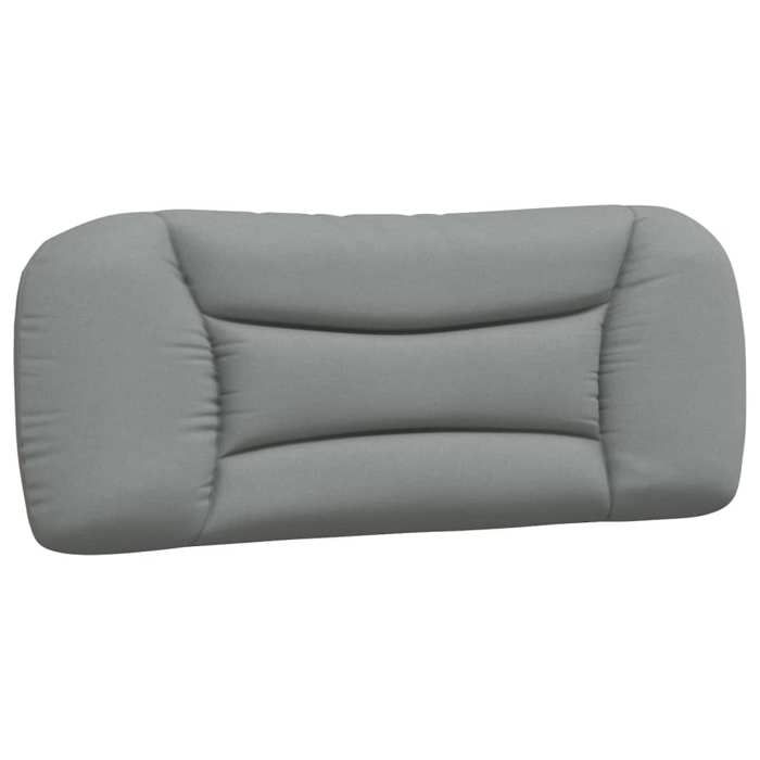 VidaXL Coussin de Tête de Lit, Oreiller de Lecture avec Fermeture à Glissière, Coussin de Lecture pour Lit Chambre, Gris 374549