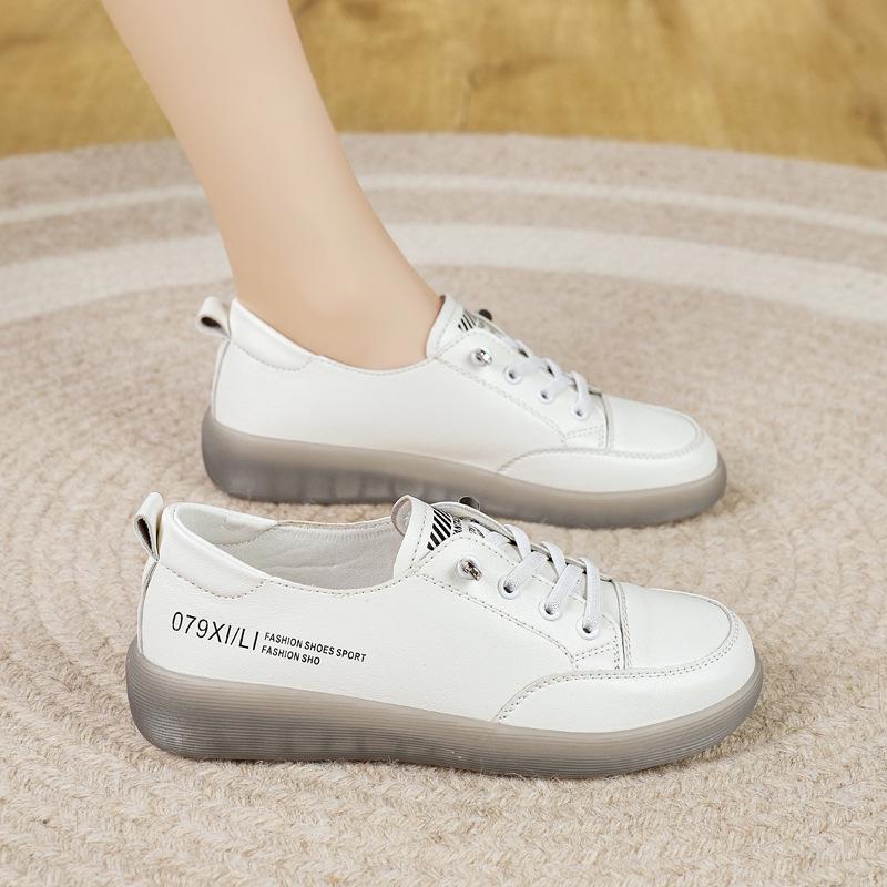 Women's Soft Sole Slip-On Lace-Up Casual Flat Shoes
