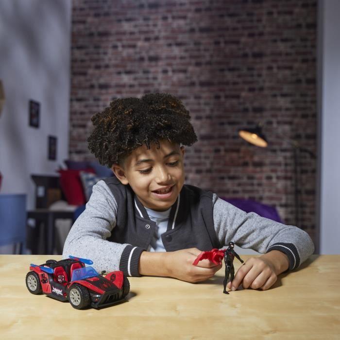 Figurine Miles Morales Bolide de course Remix, Marvel Spider-Man VenomVersus Epic World of Action, dès 4 ans