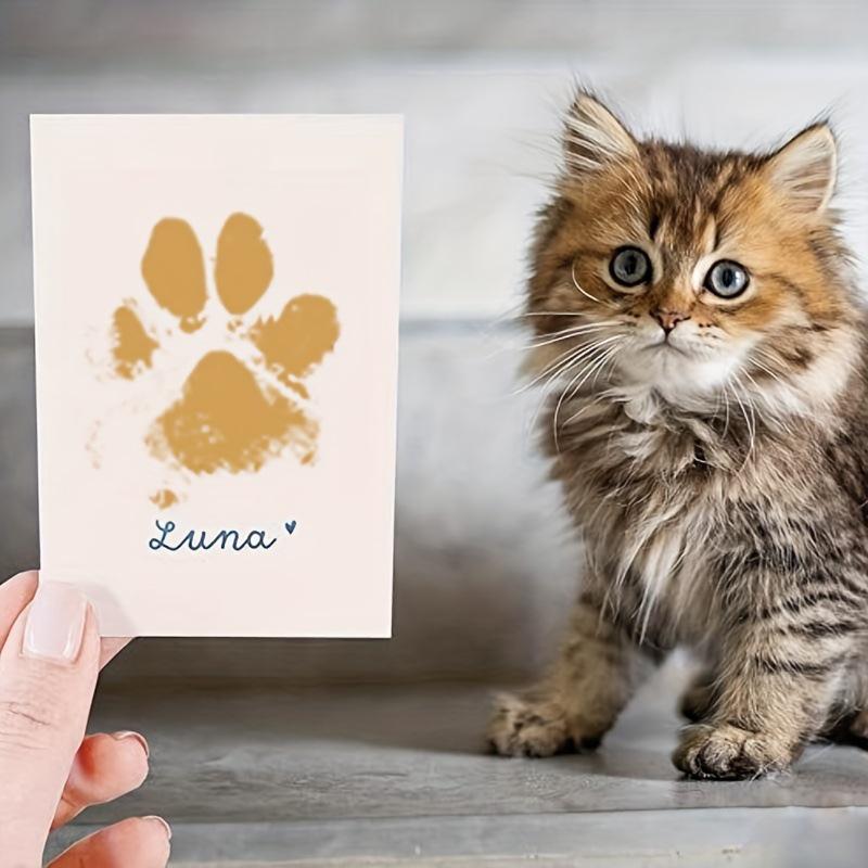 Pet Paw Print Memorial Tabletop Decoration for Cats and Dogs