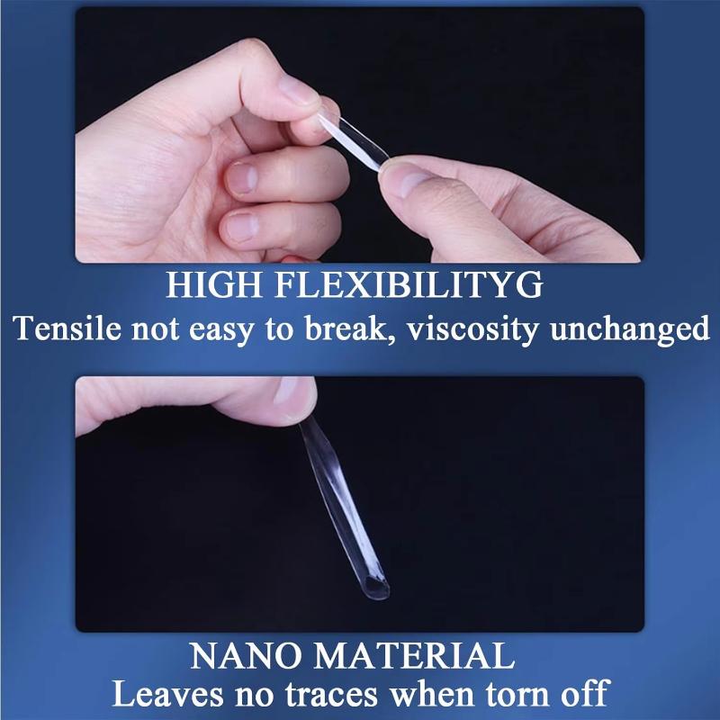 300 Count Clear Removable Gel Putty Double Sided Tape 0.31x0.5 Inch Toy Holding Party Decorations Craft Tape