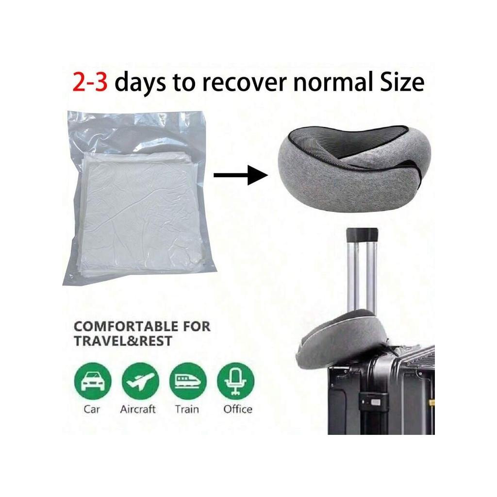 1 Portable U-shaped Neck Pillow, Suitable For Airplanes, Cars, Offices, And Vertical Sleep