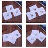 3Pcs Square Handkerchief Flower Embroidered Pocket Lace Cotton Napkin Towel