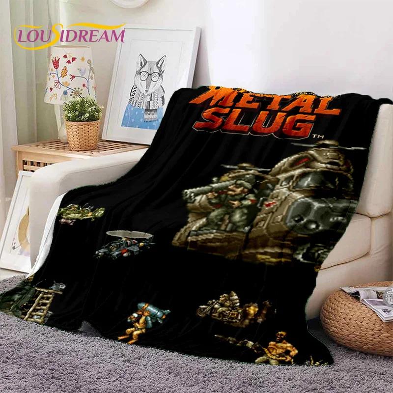 Metal Slug Classic Retro Game Cartoon Soft Flannel Blanket for Beds Bedroom Sofa Picnic,Throw Blanket for Cover Outdoor Leisure
