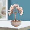 Gemstones Bonsais Tree Miniature Crystal Money Tree Ornament for Fengshuis Enthusiasts Seek Wealth and Positive Energy