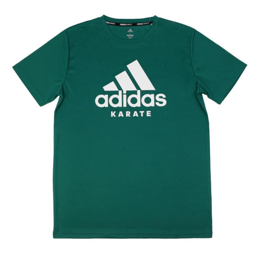 

Adidas Simple Logo Breathable Comfortable Quick-Dry Short Sleeve T-Shirt Unisex Tops Green ADICTKP-GRW S