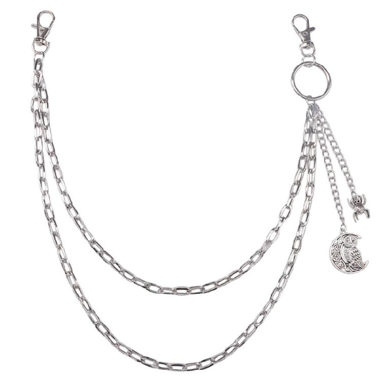 

Hip Hop Pants Chain Stylish Links For Dancers Punk 2000s Trend Jean Multi-layer Chains for Edgy Streetwear Looks