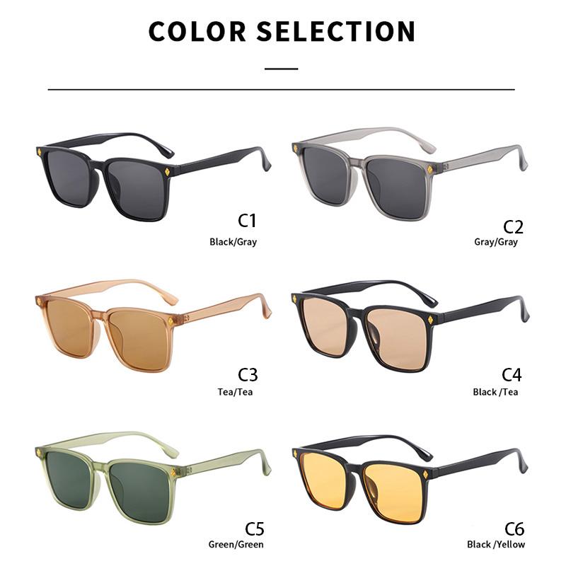 Luxury Brand Square Sunglasses Women Men Fashion Designer Sun Glasses UV400 Protection Outdoor Beach Travel Accessories