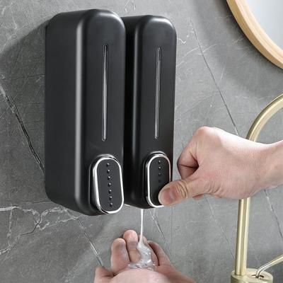 350ml Wall Mount Soap Dispenser Manual Shampoo Shower Gel Dispenser Lotion Container Liquid Hand Soap Dispenser for Bathroom