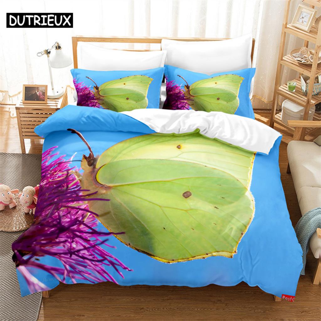 

Одеяло Пейзаж с бабочками Комплект постельного белья размера Queen Детская спальня Комплект постельного белья Комплект с одеялом Комплекты постельного белья размера King Comforter (quilt)-EU Single(135*200cm)3pcs