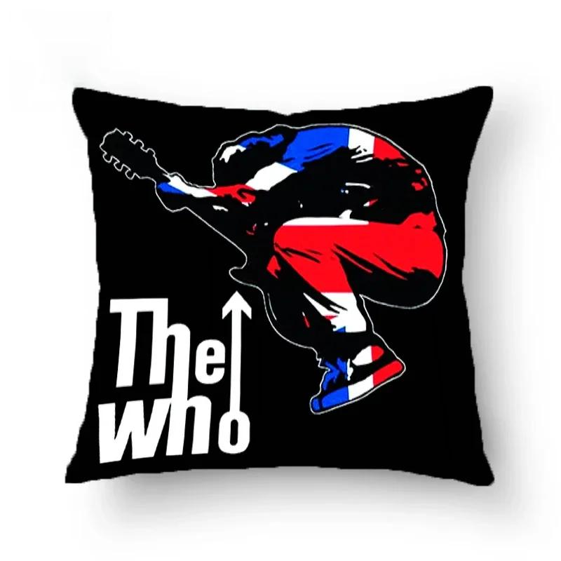 The Who Pillowcase Sofa Cushions Pillows Covers Home Decorative Cushion Cover 45*45 Double Sided Printing Square Pillow Cases