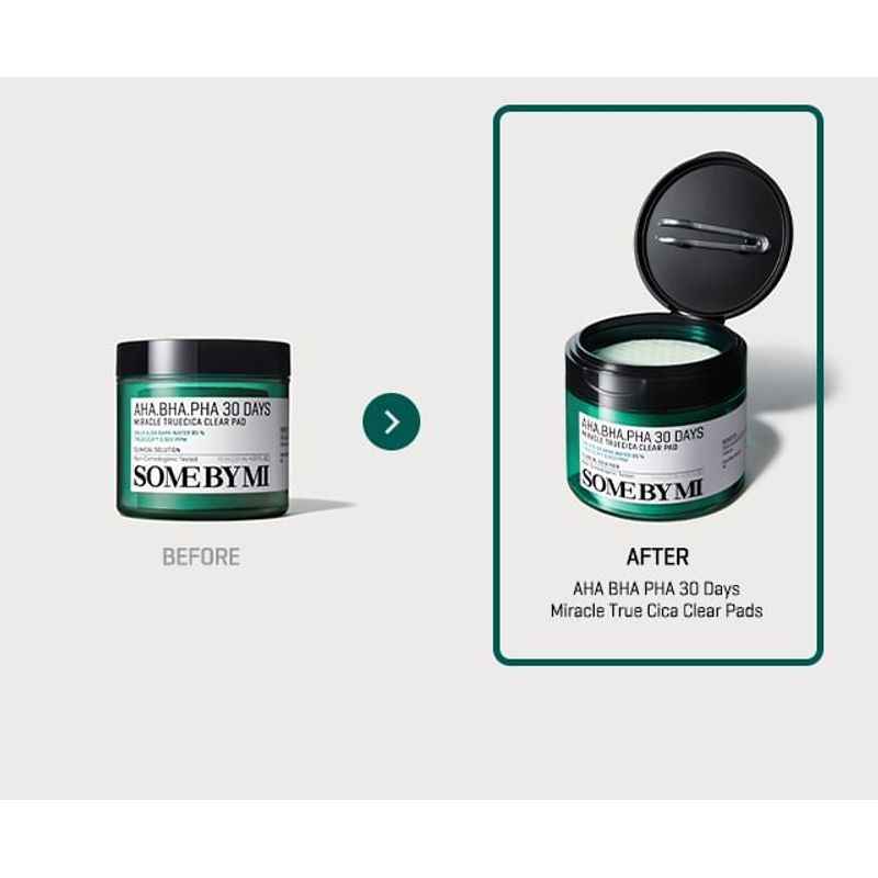 SOME BY MI - AHA, BHA, PHA 30 Days Miracle Truecica Clear Pad