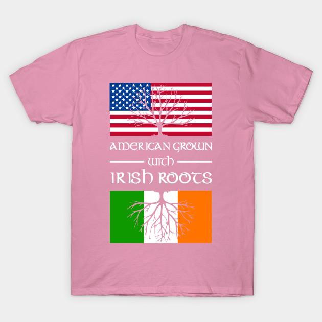 T Shirt Women American Grown With Irish Roots Harajuku Print Kawaii Tshirt Summer Short Sleeve Female T-Shirt Top Tee