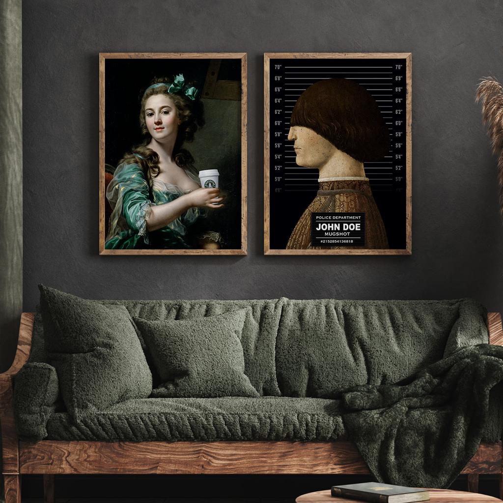 Set of Two Poster Paintings