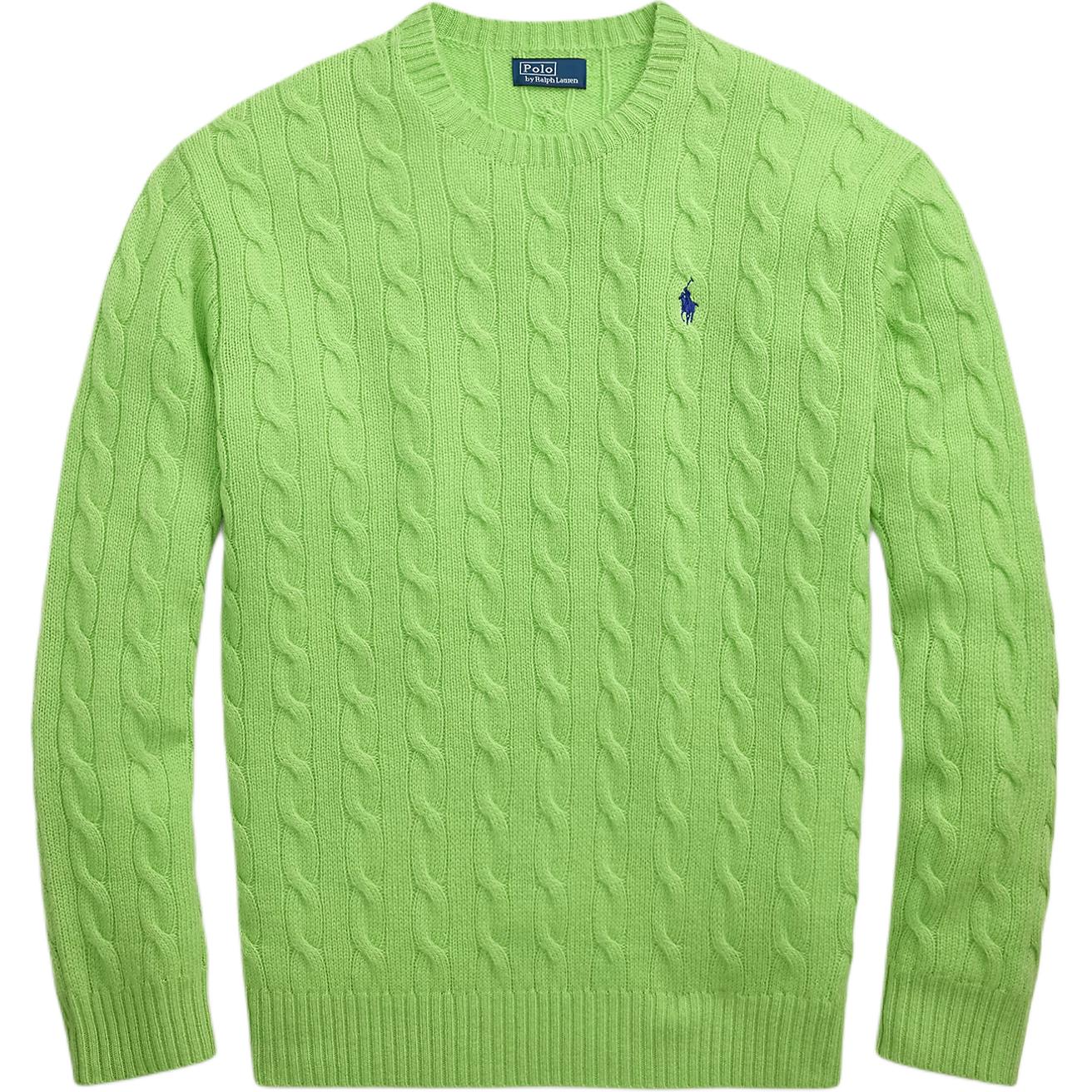 

Polo Ralph Lauren Вязаный свитер из шерсти и кашемира с круглым вырезом Женский свитер 211972115-002 M