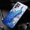 Phone Case For Samsung Galaxy S26 S25 S24 S23 S22 S21 Ultra S24 S23 S22 S21 S25 Plus S24 FE Peacock Bird